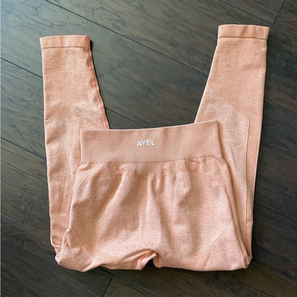 AYBL Motion Seamless Leggings in Peach Orange Activewear Marl Size Medium - Picture 7 of 8